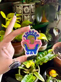 Image 3 of Indoor Cat Sticker