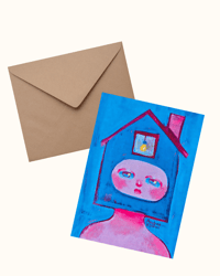 Image 1 of Lights Are On, No Ones Home. Postcard Print