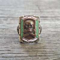 Image 1 of Jolly Roger Skull Ring, c. 1940s