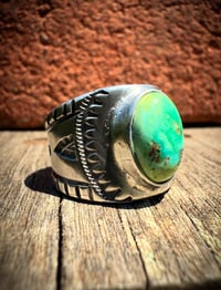 Image 1 of WL&A Handmade Old Style Arrowhead Sonoran Mtn Ingot Cigar Band Ring - Size 7