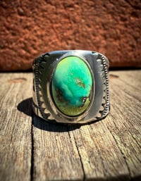 Image 3 of WL&A Handmade Old Style Arrowhead Sonoran Mtn Ingot Cigar Band Ring - Size 7
