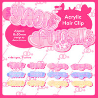 (PREORDER) Acrylic Hairclips