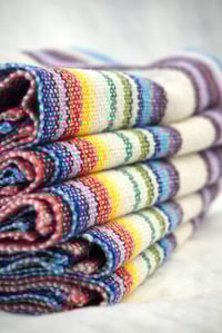 Image 1 of Handwoven Towels-Rainbow