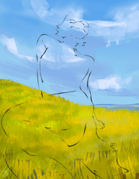 TOUCHING GRASS PRINT