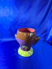 Image 3 of Ceramic Handmade Elf Head Punch Bowl