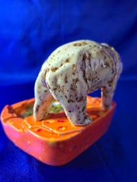 Image 12 of Ceramic Handmade Bear with Fish i/Mermaid in Pond