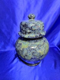 Image 3 of Handmade 14" Ceramic Ginger Jar Vase  Urn