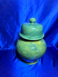 Image 8 of Handmade 14" Ceramic Ginger Jar Vase  Urn
