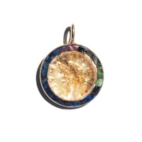 31mm:  Brazilian Quartz/Mica/Ruby Ziosite/Lapis Lazuli/Gd - 76