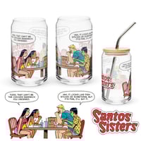 GROUP DINNER can-shaped glass