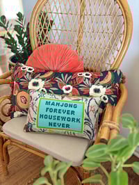 Image 3 of Curated: FURBISH STUDIO Needlepoint Mahjong Pillow