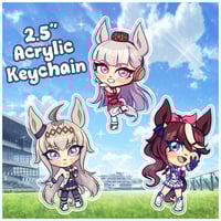 Image 1 of Gold Ship / Tokai Teio / Oguri Cap Acrylic Keychains