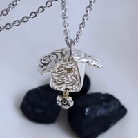 Image 2 of Floral Birdhouse Necklace