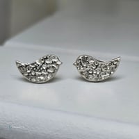 Image 1 of Bird fine silver studs