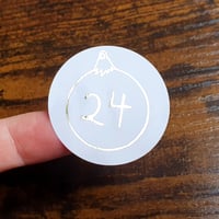 Image 2 of 35x Foiled Advent Calendar Countdown Stickers