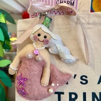 Image 5 of Handmade felt Mermaid Summer Bag Charm
