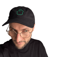 Image 2 of Embroidered GHOST Logo Cap - Black