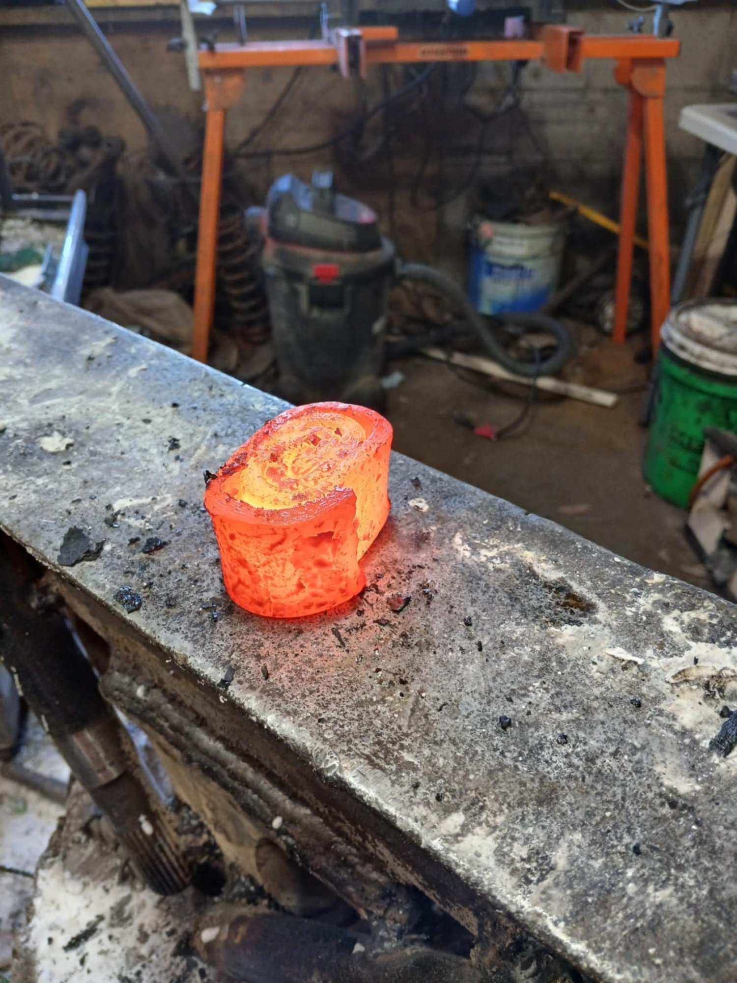 Image of Jellyroll Damascus Medieval Style Fighter Knife