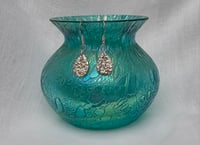 Image 2 of Beach wave fine silver earrings