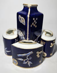 Image 1 of Royal Worcester Five Division Spill Vase