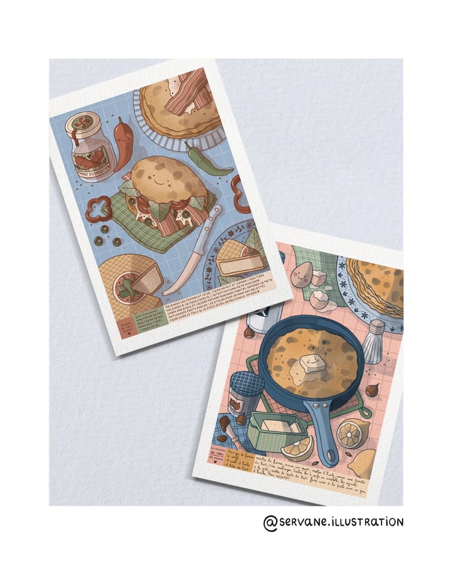 " Les recettes illustrées " (Deux au choix)
