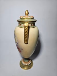 Image 2 of Royal Worcester Stemmed Vase and Cover