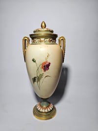 Image 3 of Royal Worcester Stemmed Vase and Cover