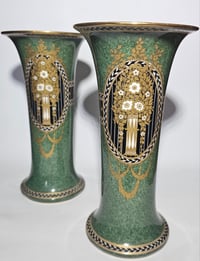 Image 2 of Royal Worcester Pair Flared Rim Vases