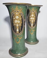 Image 1 of Royal Worcester Pair Flared Rim Vases