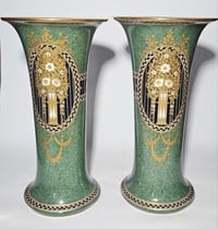 Image 3 of Royal Worcester Pair Flared Rim Vases