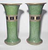 Image 4 of Royal Worcester Pair Flared Rim Vases
