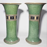 Image 5 of Royal Worcester Pair Flared Rim Vases