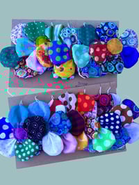 Image 2 of fabric scrap flower garlands