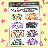 MIGHTEEZ STICKER SHEET