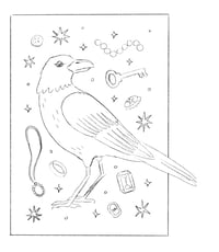 Image 4 of Shiny things cut paper crow