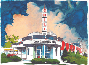 Image of Watercolor Painting of New Camp Washington Chili
