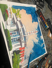 Image 2 of Watercolor Painting of New Camp Washington Chili