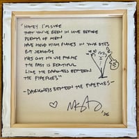 Image 2 of Darkness Between The Fireflies Painting w/Lyrics