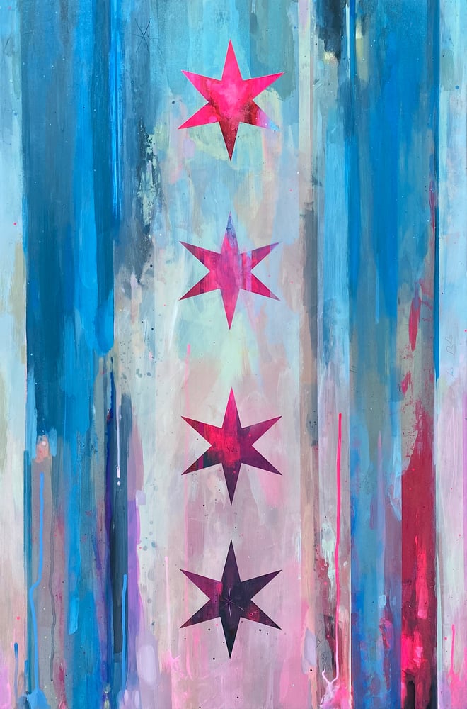 Image of Chicago Flag - Slow Melt 