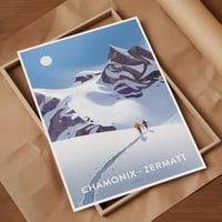 Image 3 of Affiche - la Traversée Chamonix/Zermatt