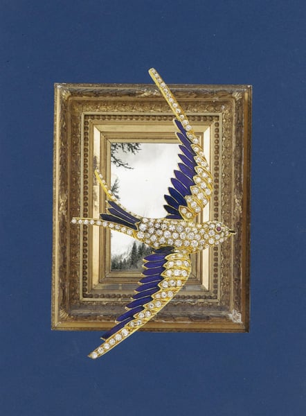 Image of Flight  -- original collage