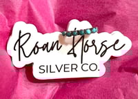 Image 1 of Kingman turquoise stacker ring