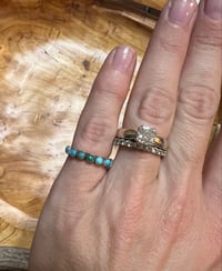Image 2 of Kingman turquoise stacker ring