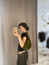 Green Leo hobo bag 