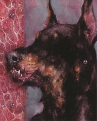 Original painting (3x3.75" inches) muzzle