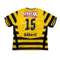 Image 2 of Young Boys Home Shirt 2009 - 2010 (XL) Haberli 15 Match issue and signed