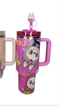Image 3 of Labubu X Stanley™️ Limited Edition 40 Oz. Tumbler | Pink & Taupe