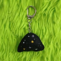 Image 2 of Fabric art cosmic ghost charm
