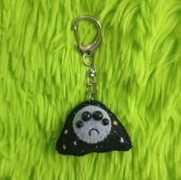 Image 1 of Fabric art cosmic ghost charm