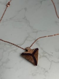 Image 1 of Triangle 3D Rose Gold RW, Two Side